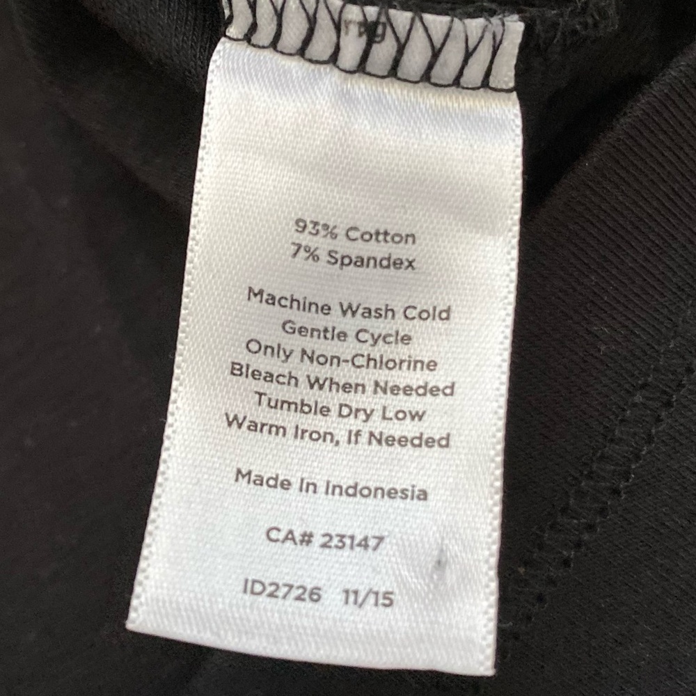 Talbots Size MP Black Basic Tee - image 6